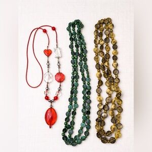 Triple Necklace Bundle – Colorful & Stylish